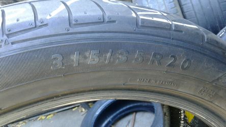 315/35 R 20 dunlop 3 only