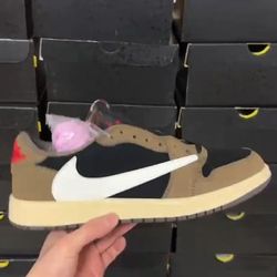 Brown hook shoes
