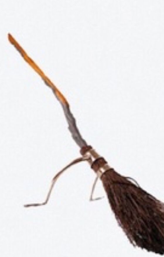 Lightening bolt broomstick .