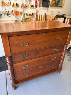 Vintage wood dresser