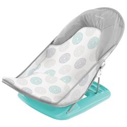 Summer Infant Deluxe Baby Bather Dashed Dots Gray/Aqua