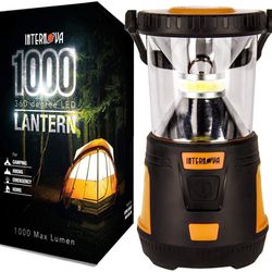 Internova 1000 LED Camping Lantern - Massive Brightness with Fully Adjustable 360 Arc Lighting - Emergency - Backpacking - Construction - Hiking - Aut
