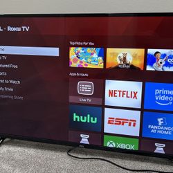 49” TCL Roku TV