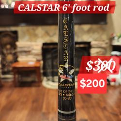 $200 CALSTAR 6' foot Fishing Rod 80 lb. Test
LRS-6465-H.