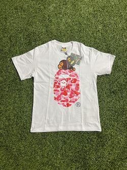 BAPE x Baby Milo Pink and White Shirt