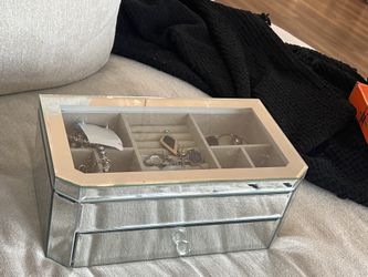 Glass/Mirrored Jewelry Box