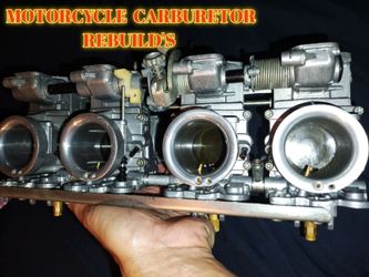 Motorcycle Harley Davidson Quad carburetor rebuilds
