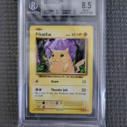 Pokemon Pikachu 8.5 BGS Evolutions