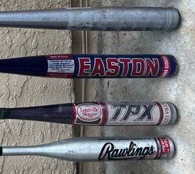 4 Aluminum Baseball Bats (T-Ball to 32”)