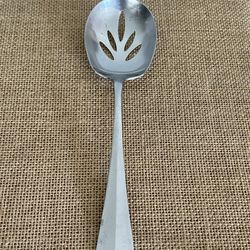 Hoan Vintage Slotted Silver Spoon Made In Korea