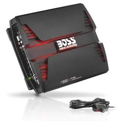 BOSS Audio Systems PF1800 4 Channel Car Amplifier - 1800 Watts, Full Range, Class A-B, 2-4 Ohm Stable, Mosfet Power Supply, Bridgeable