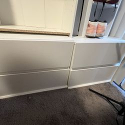 White 2 Drawer 