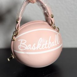 Basketball Shoulder Women Messenger Bag Purse Tote Mini Crossbody Round Handbag