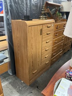 Tall Chest of Drawers and Wardrobe