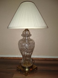 Vintage beautiful crystal lamp