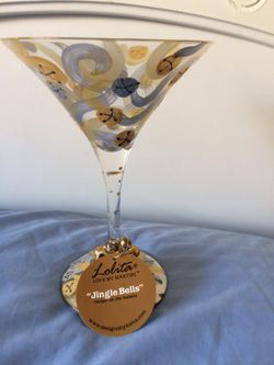 DECORATIVE/HOLIDAY MARTINI GLASS BY LOLITA