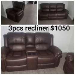 3 Pcs Sofa And Loveseat And Chair