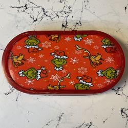 Christmas Grinch & Max Oval Tray With Lights | Holiday Collectible Gift 