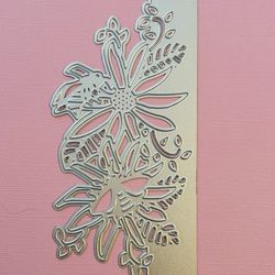 Pretty Flower & Bee Side Die Cut