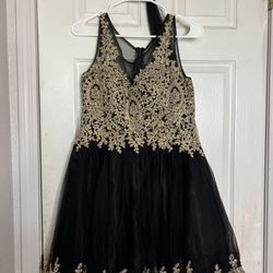 Black and Gold Dress