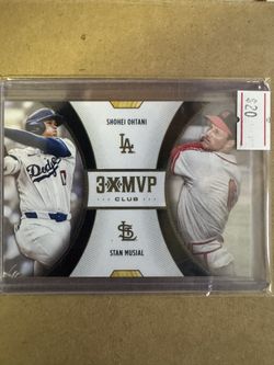 Shohei Ohtani / Stan Musial Dual 3x MVP Los Angeles Dodgers Single Card