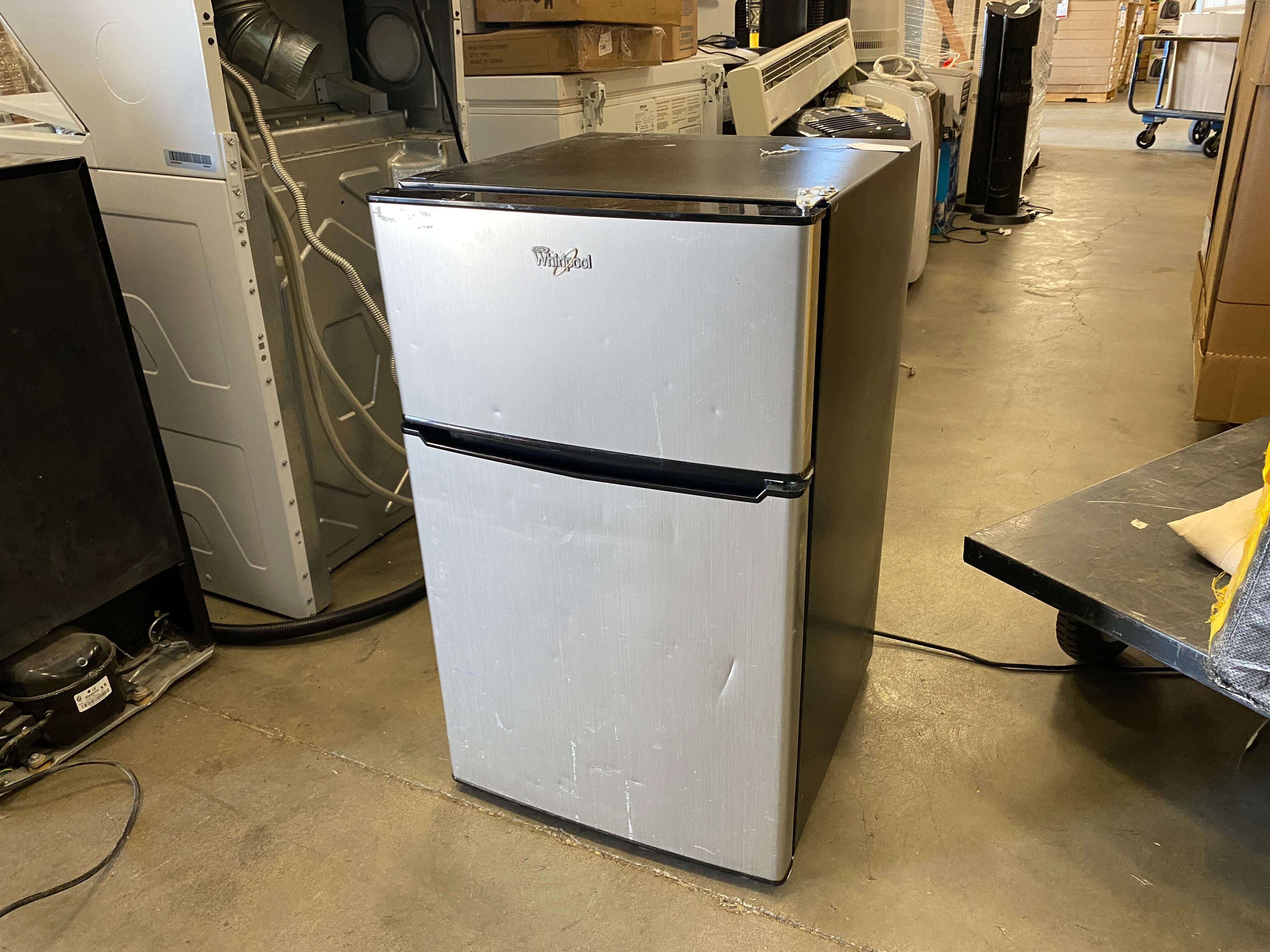 WHIRLPOOL Stainless Steel Faced Mini Fridge and Freezer Model #WH31S1E