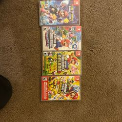 🎮 Nintendo Switch Mario Game Bundle – 4 Hits – Excellent Condition
