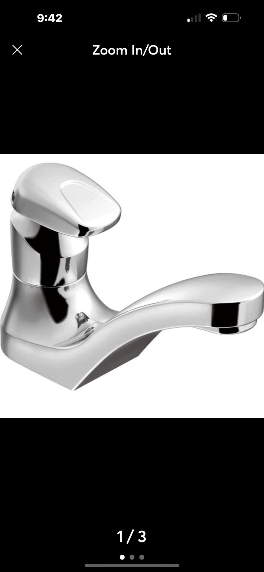 Moen Commercial Chrome M-Press Single-Mount Metering Bathroom Sink Faucet