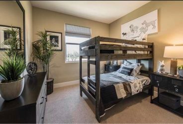 Dark Wood Bunk Bed Frame