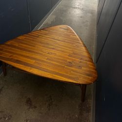 Triangle Oak Coffee Table