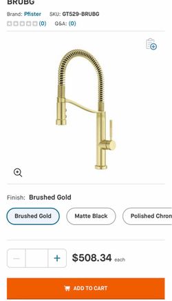 Bruton Culinary 1 handle faucet