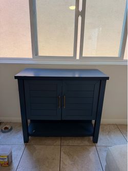 Blue Accent Cabinet