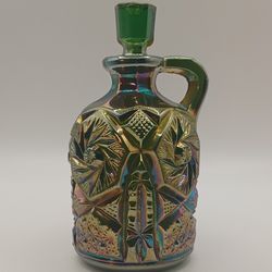 Early 20th Century Cambridge Glass Company Carnival Glass Miniature Cruet w/Original Stopper 