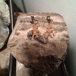 Vintage Copper Earrings 