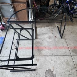 Metal And Glass Desk