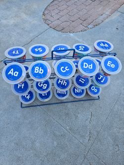 Lakeshore Alphabet Letter Sorting Buckets with Rack