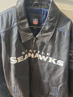 Leather Seahawks jacket
