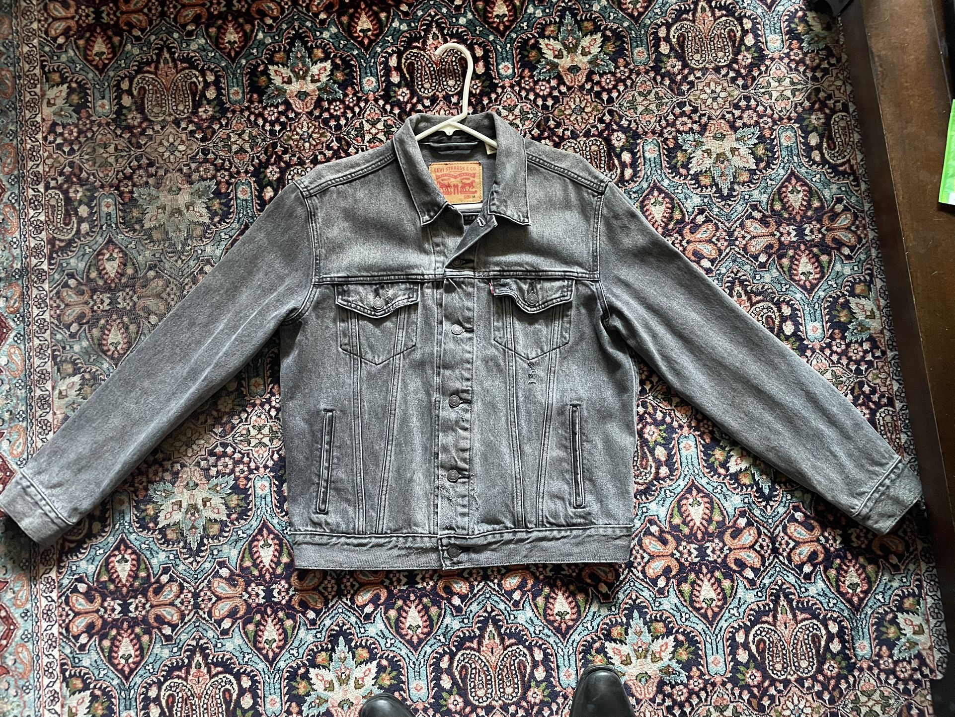Levi’s Distressed Light Grey Trucker Jacket