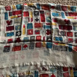 Kate Spade New York Famous Lipstick Scarf/Wrap 78"L x 29"W  