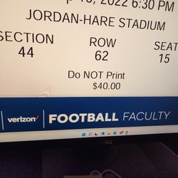 Auburn 2 Tickets To Every Home Game. 