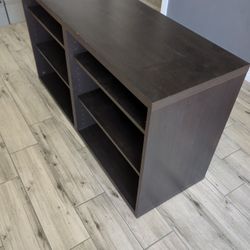 Ikea Besta Shelve Unit/TV Stand and Combo Metal and Glass Cafe Table