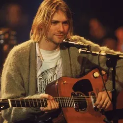 Kurt Cobain MTV Unplugged Green Cardigan Sweater (FOR COSTUME) LARGE