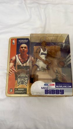 Sacramento Kings Mike Bibby McFarlane series 3 white uniform BRAND NEW IN BOX