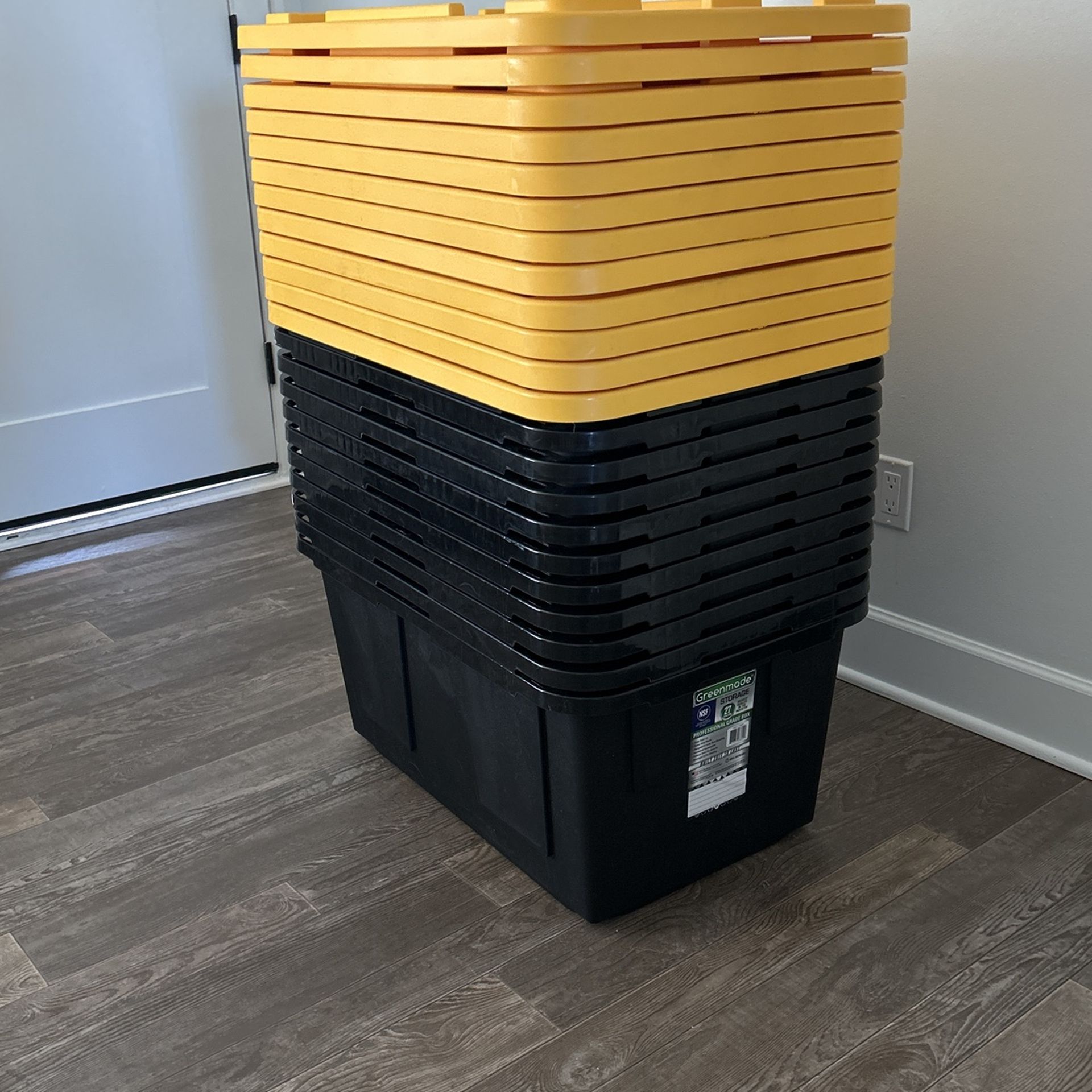 Black & Yellow Bins 