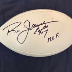 Ron Jaworski Authentic Signed Football 