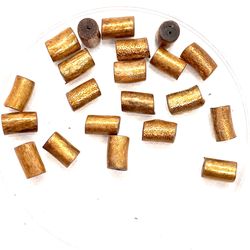 Lot Of Brown Coral Tube Beads