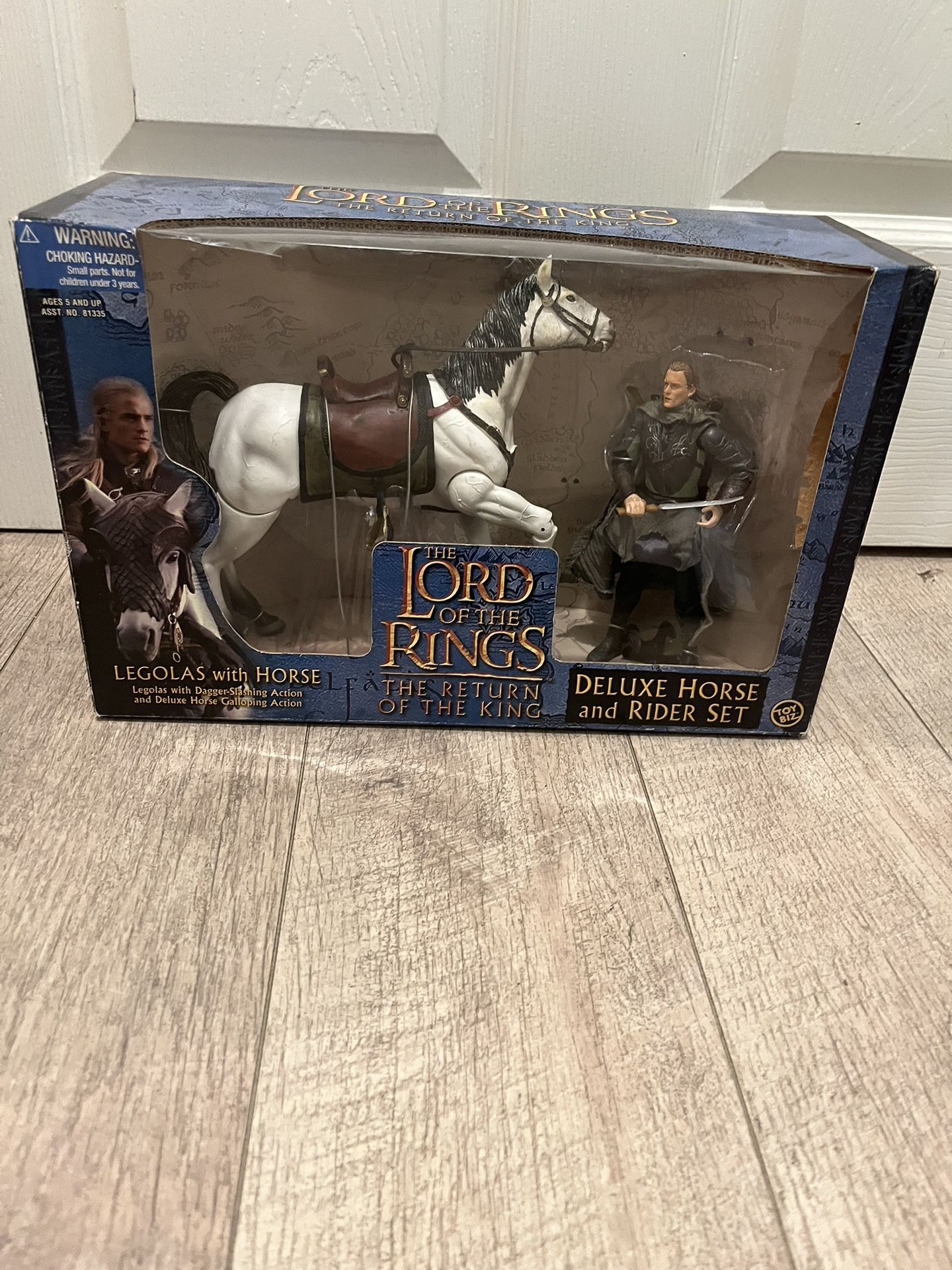Lords Of The Rings Collectible Legolas With Horse Deluxe Set Action Figures 