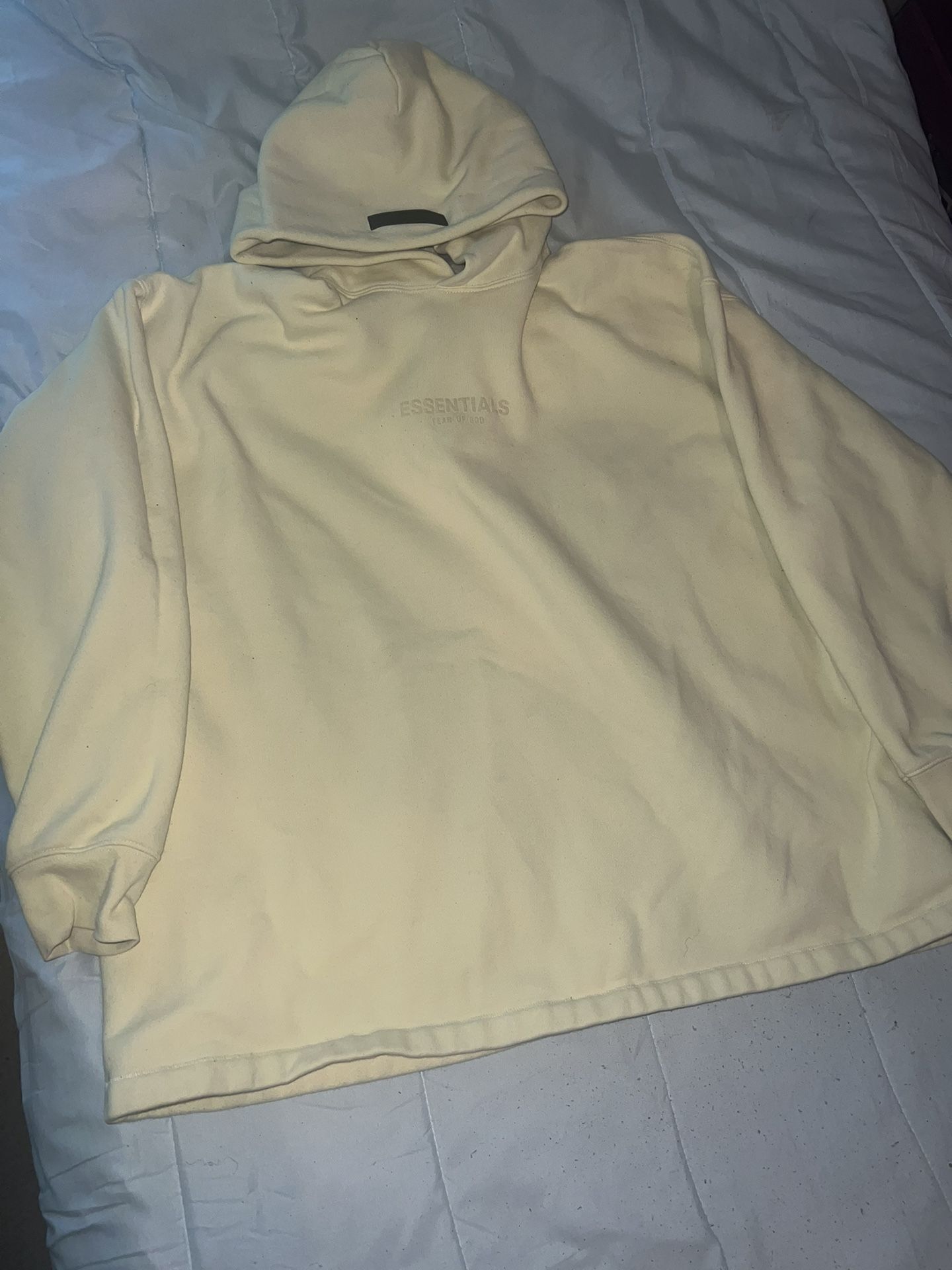 Yellow Relaxed Essentials Hoodie
