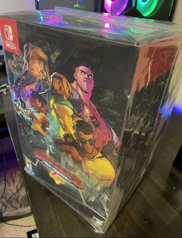 limited run games streets of rage 4 lrg collector's edition Switch Ps4 PlayStation 4 limited edition with statue Gift