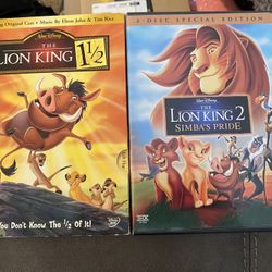 Lion king 1 1/2, Lion king 2 DVDs